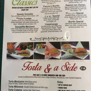 Lunch Menu