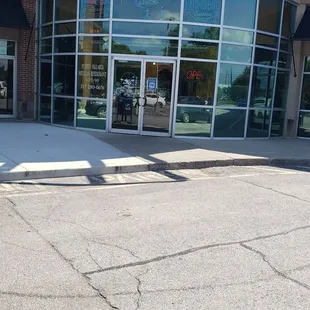 Outside
