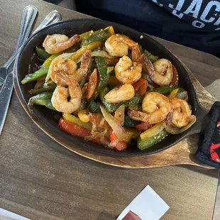 Shrimp Fajitas