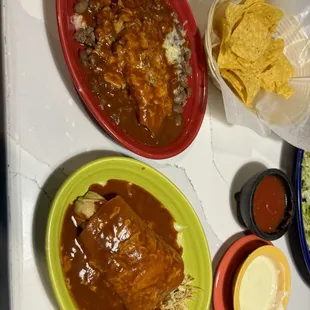 Tamale, Enchilada, Cheese Dip