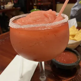 Yummy strawberry margarita