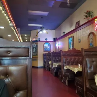 the inside of a restaurant