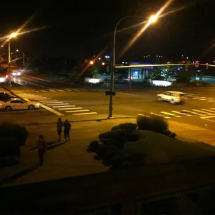 Night view of Lake Tapps Parkway from balcony.