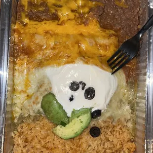 Crab enchiladas