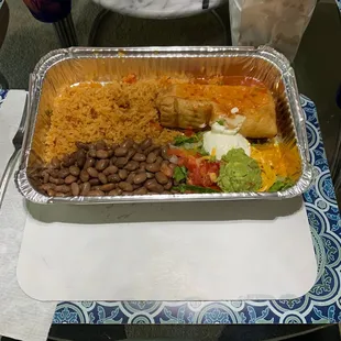 Chicken chimichanga