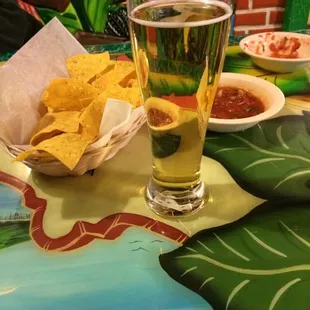 Beer and salsa!