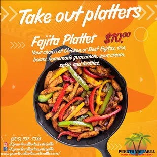 take out platters