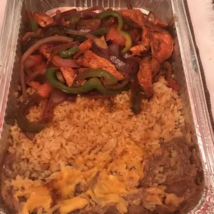 Chicken fajitas