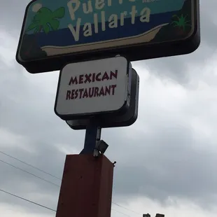 a sign for a mexican restaurant