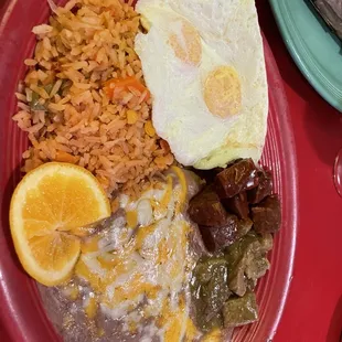 Chili Colorado y Chile Verde brunch combo