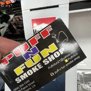 Puff n fun smoke Bussins card