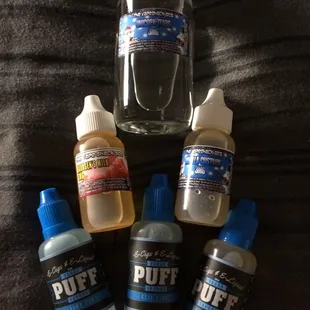 Unicorn tears, Bronsen&apos;s Milk, Vanilla Custard, Bomb Pop, Baja Blast, Krunch Berry