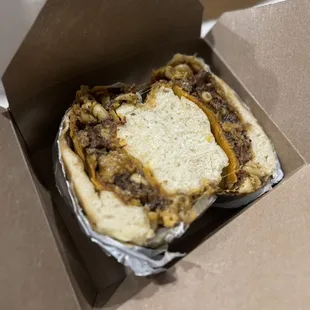 Oxtail, Mac and Cheese Beef Patty