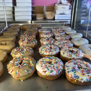 My kids love the maple donuts with sprinkles