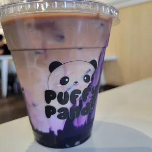 Ube latte