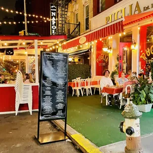 Outdoor seating