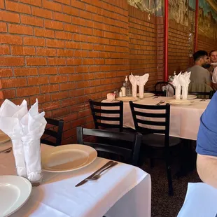 Lots of empty tables.