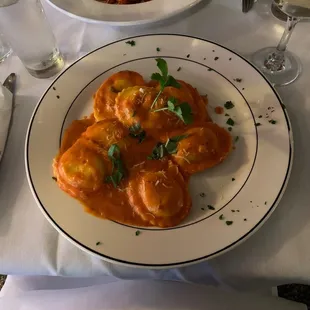 Lobster Ravioli Alla Vodka
