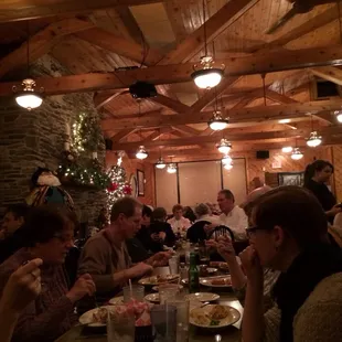 Early New Years Eve dining crowd.