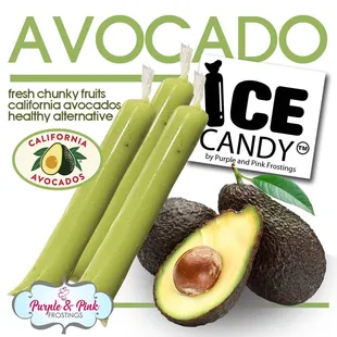 a package of avocado ice candy