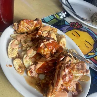 Pollo con tajadas