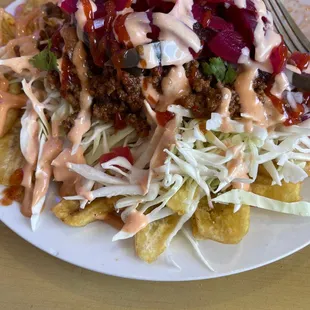 Carne Molina con tajadas