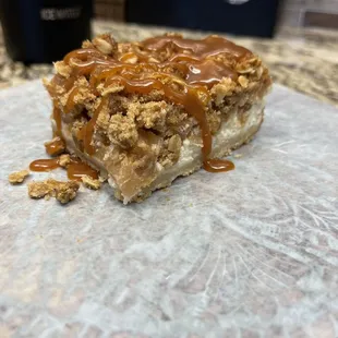 Caramel Apple Cheesecake Bar