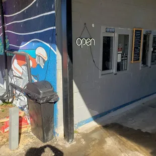 outside
