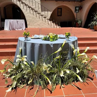 Tables, chairs, linens, napkins provided by PUAC