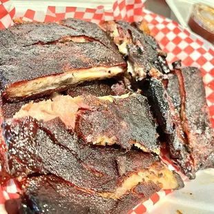 ribs in a basket