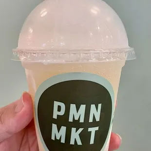 "Yardman Float": homemade salted caramel ice cream with ginger beer