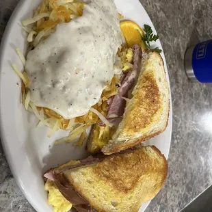 Had and egg melt. So delicious!