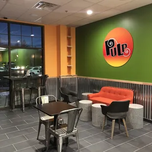 the interior of a restaurant