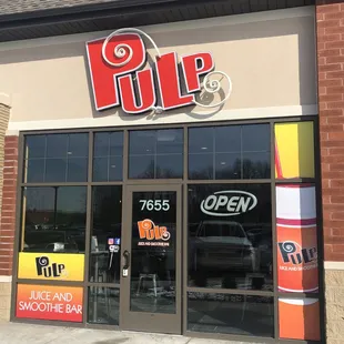 the front of the store