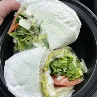 Avocado Turkey Wrap on spinach tortilla  (01/28/2023)