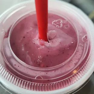 Raspberry Harmony with Blueberries instead of banana