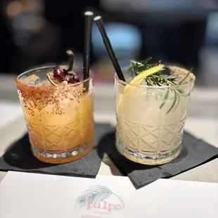 Mangonada (left) and White Dove (right)