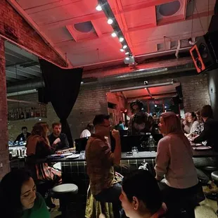 Dj in the middle of the dinning room