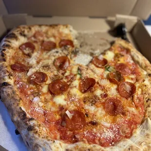 a pizza in a box