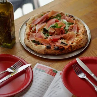  pizza on a table