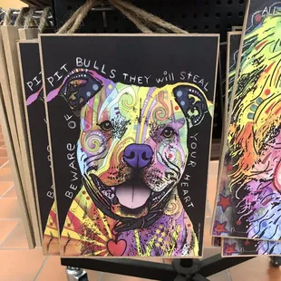 Cool dog art by Dean Russo.