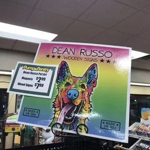 Cool dog art by Dean Russo...should've bought something ‍