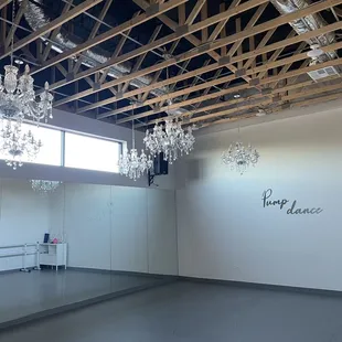 Dance studio ballet room