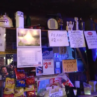 a man standing in front of a counter