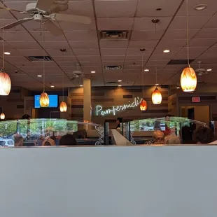 a view of the counter area