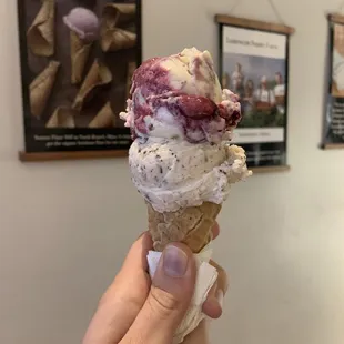 Local Honeyberry and Raspberry Crisp and Coconut, Roasted Almonds and Chocolate Chips single split