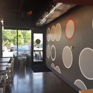the interior of a restaurant