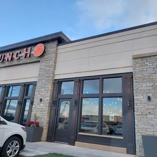 the front of the restaurant