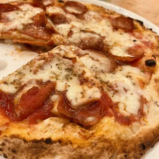 Create-your-own with Napoli base and pepperoni. Delicious!
