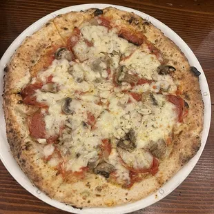 Salame e funghi
